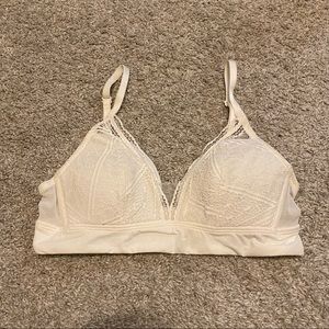 White and purple Auden lace bralette lot